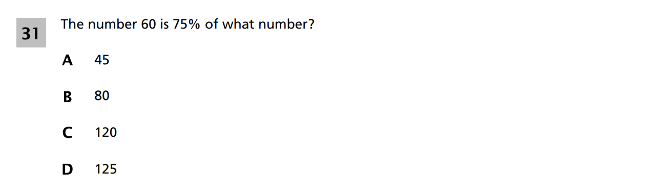 Original screenshot of question 31