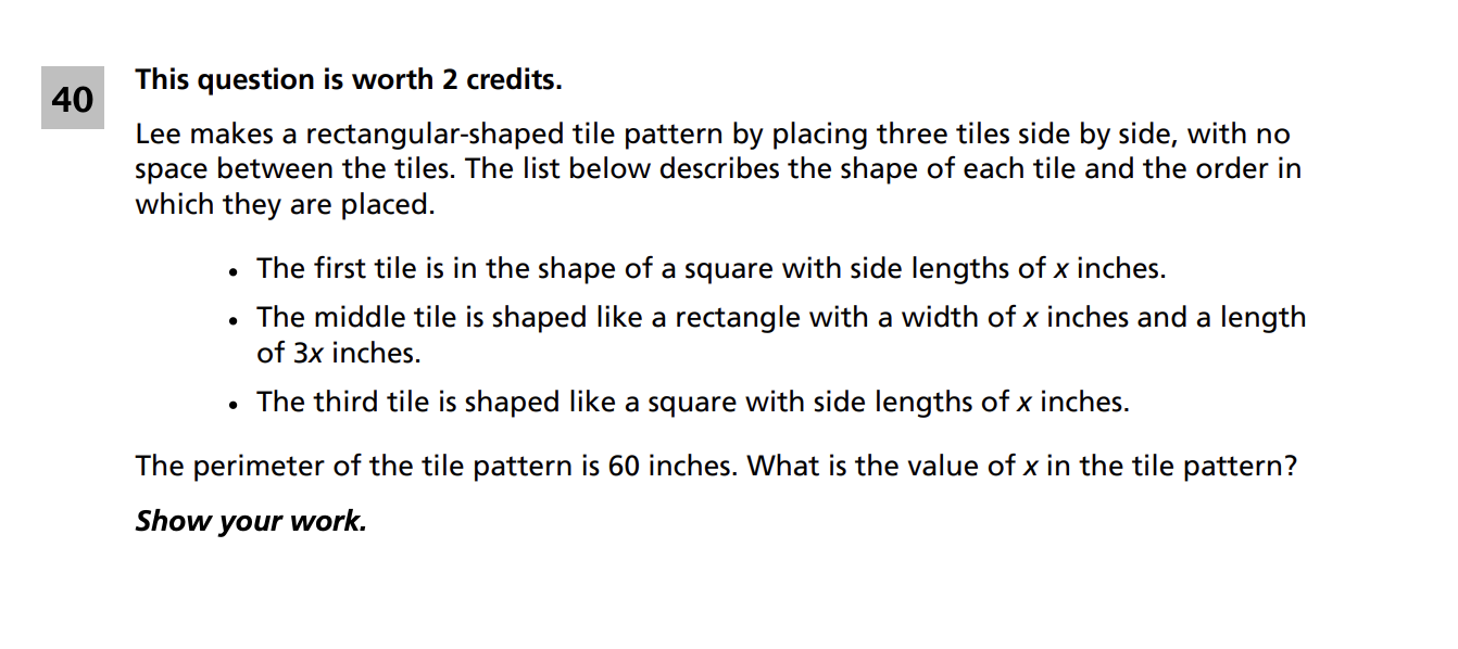 Original screenshot of question 40