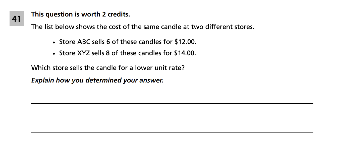 Original screenshot of question 41