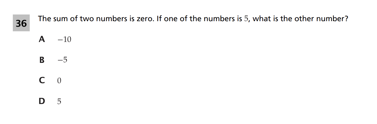 Original screenshot of question 36