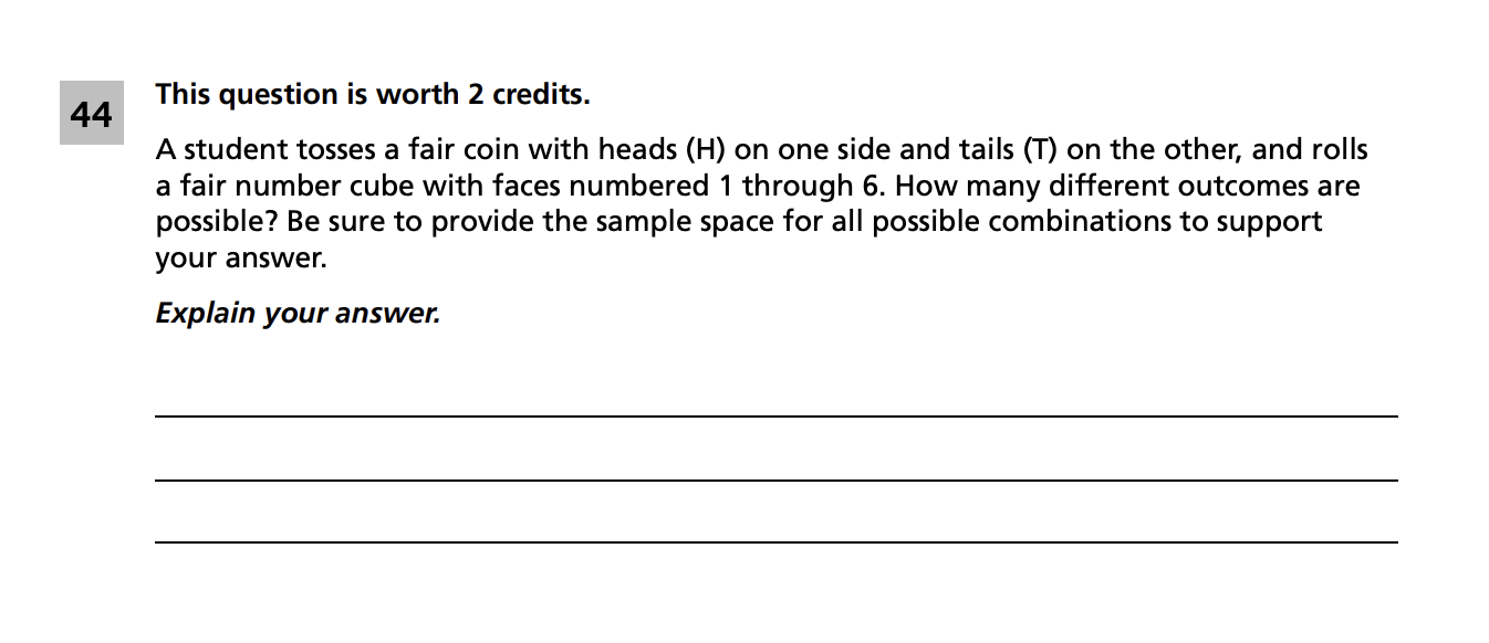 Original screenshot of question 44