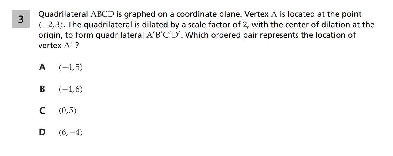 Original screenshot of question 3