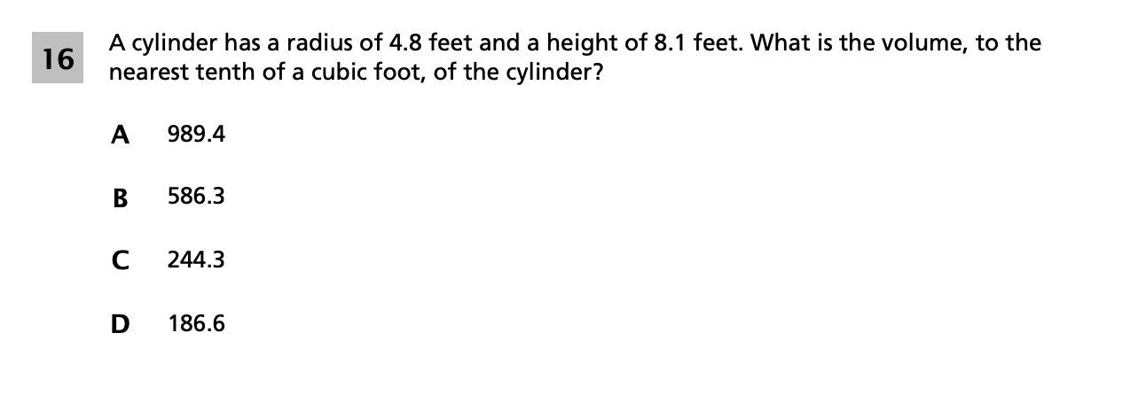 Original screenshot of question 16