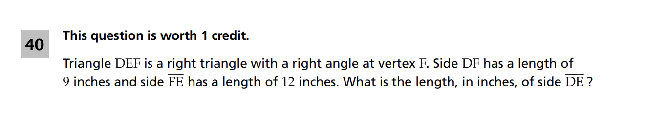 Original screenshot of question 40