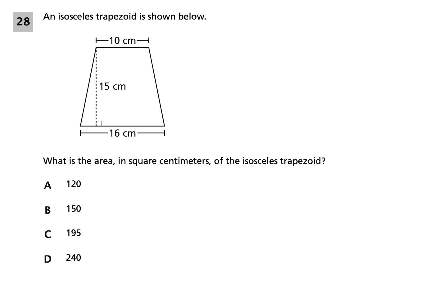 Original screenshot of question 28