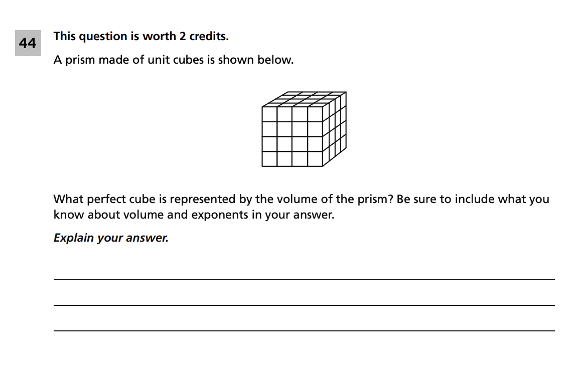 Original screenshot of question 44