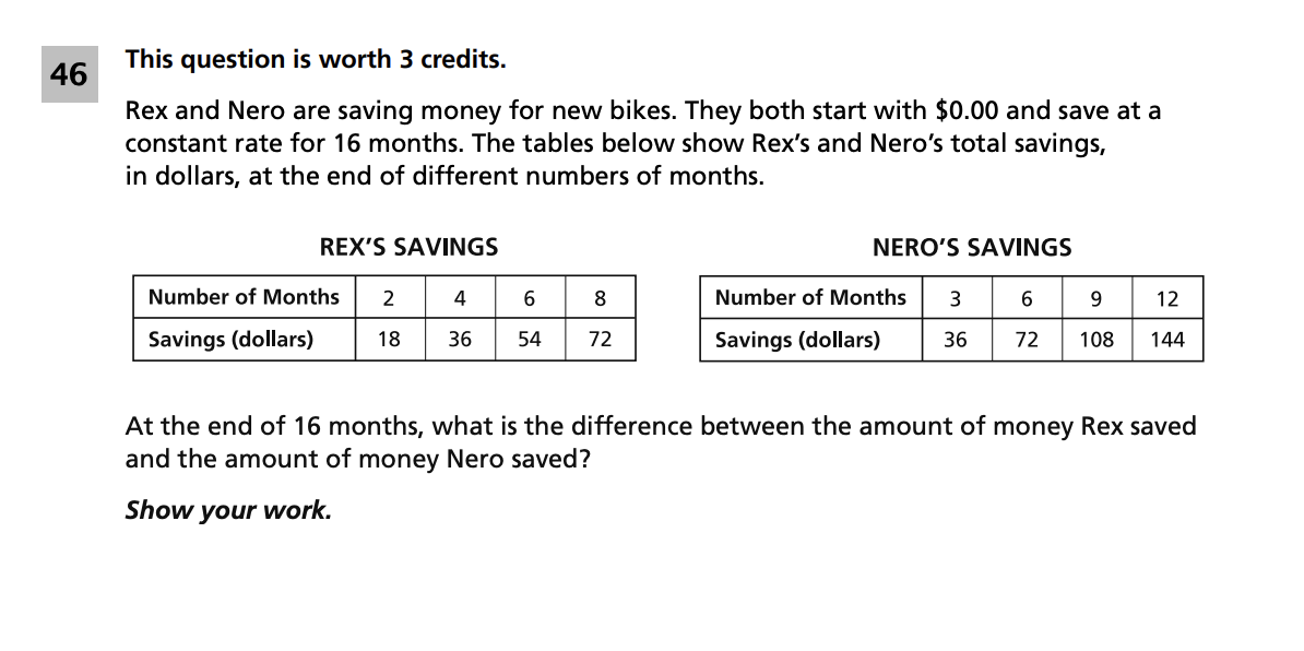 Original screenshot of question 46