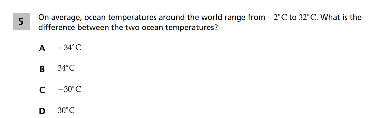 Original screenshot of question 5