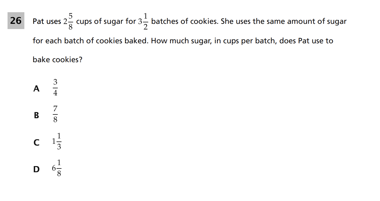 Original screenshot of question 26