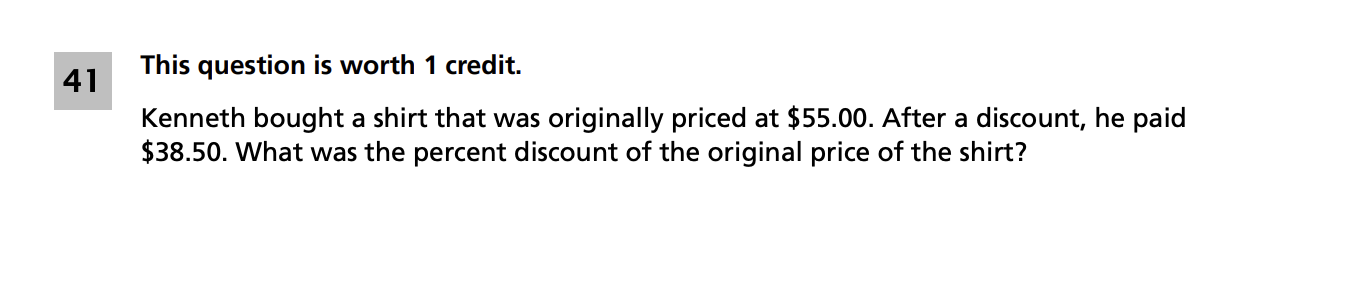 Original screenshot of question 41