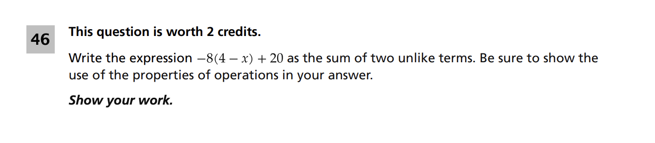 Original screenshot of question 46