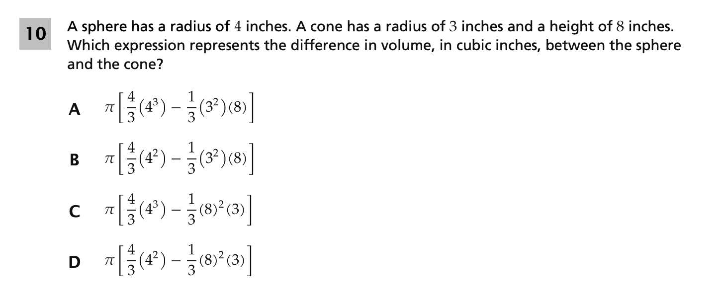 Original screenshot of question 10