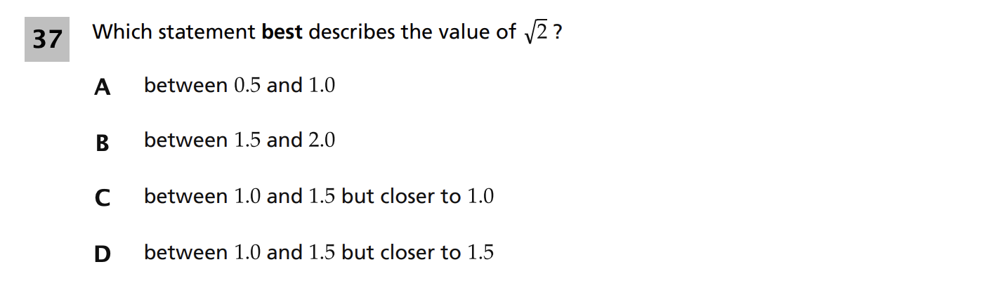 Original screenshot of question 37