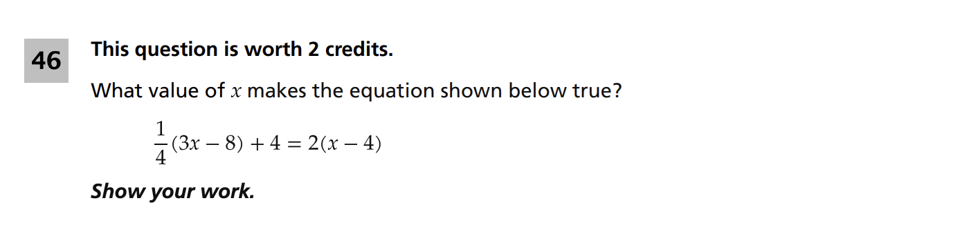 Original screenshot of question 46