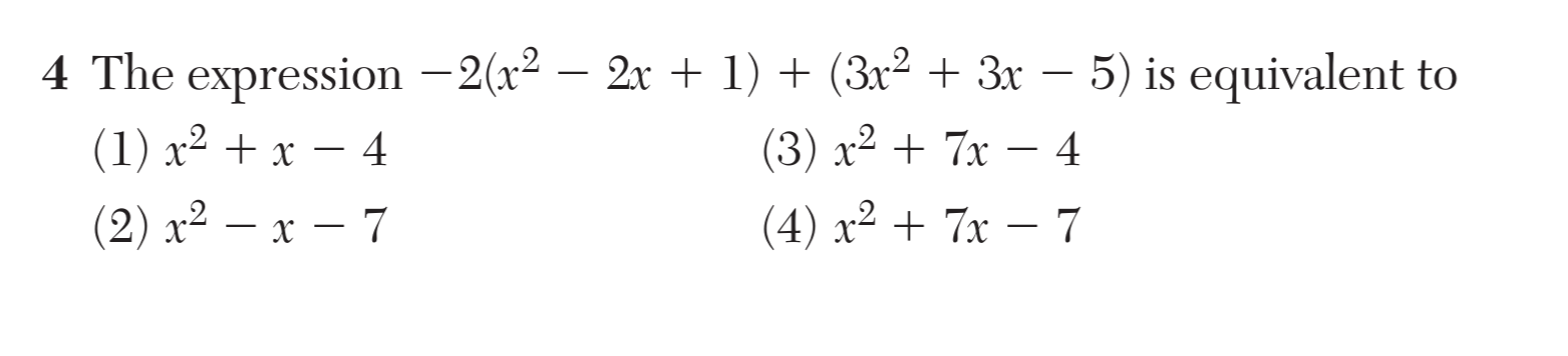 Original screenshot of question 4