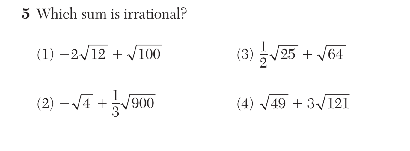 Original screenshot of question 5