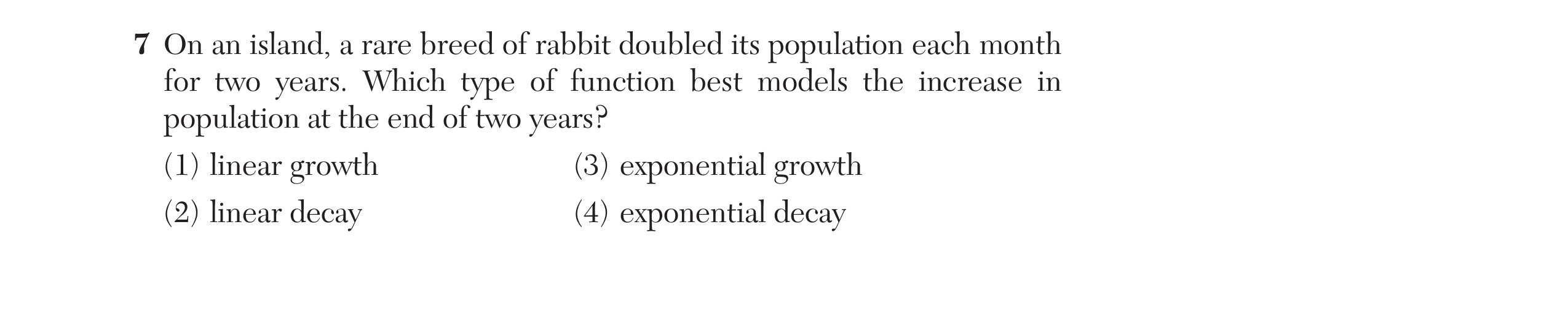 Original screenshot of question 7