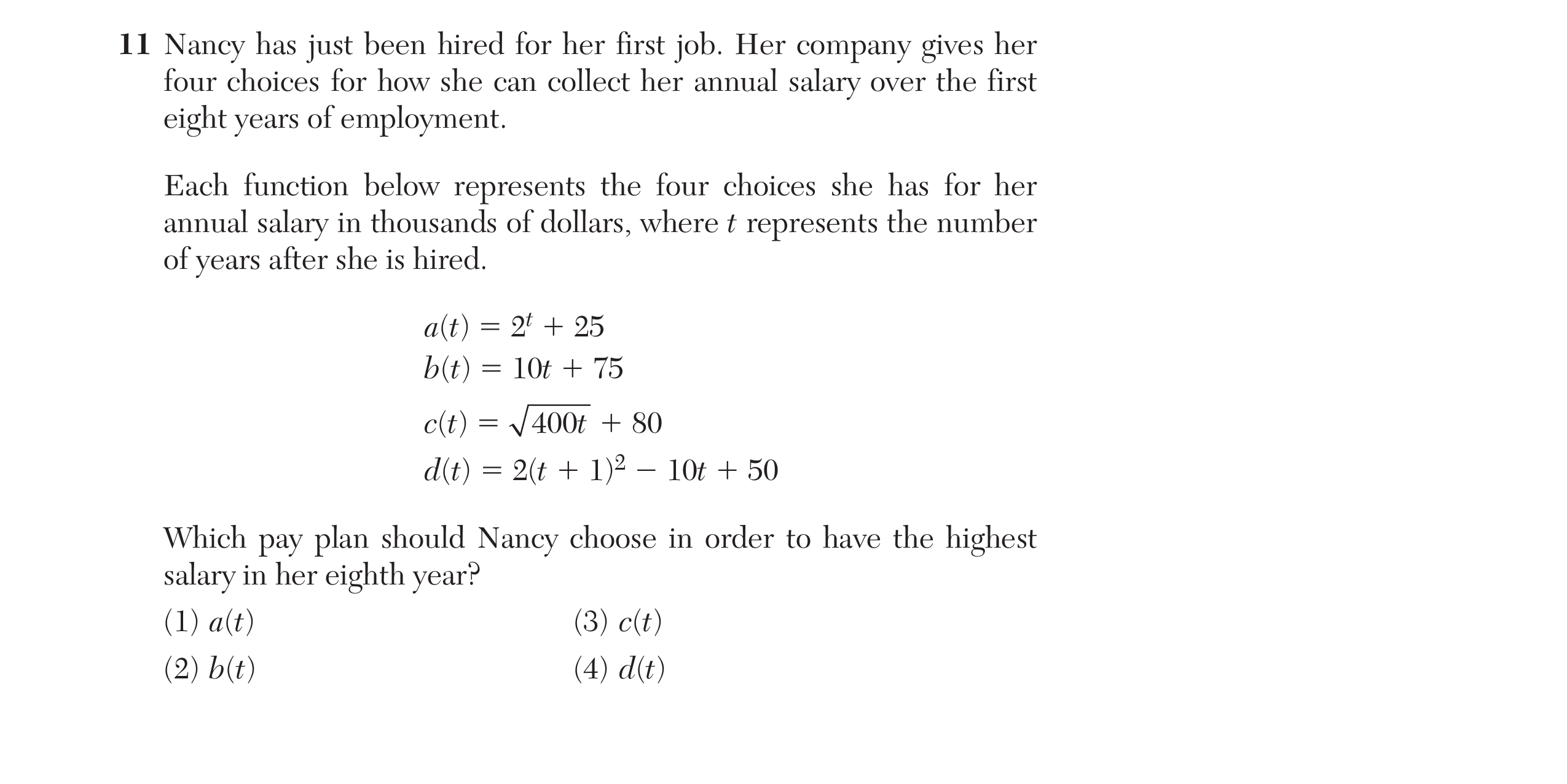 Original screenshot of question 11