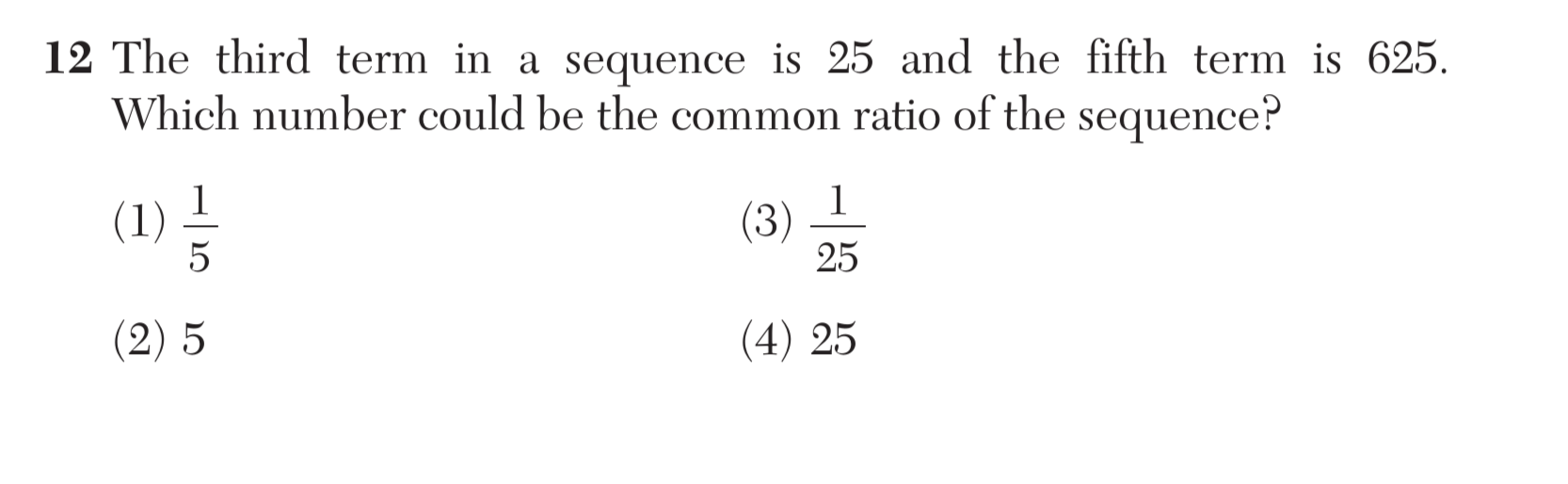 Original screenshot of question 12