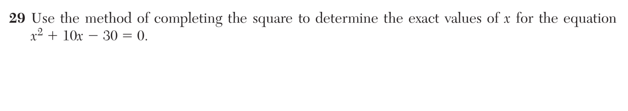 Original screenshot of question 29