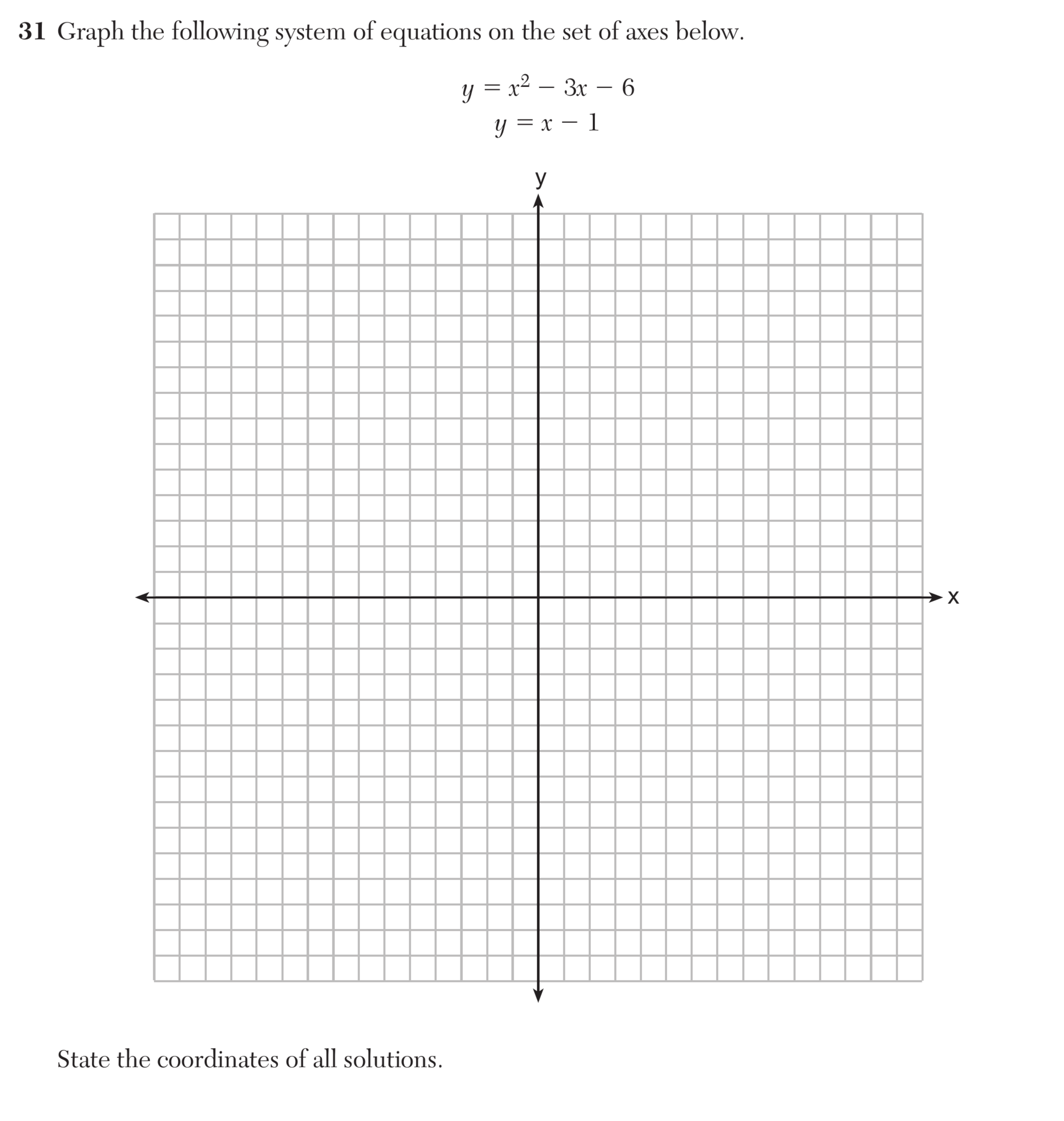 Original screenshot of question 31