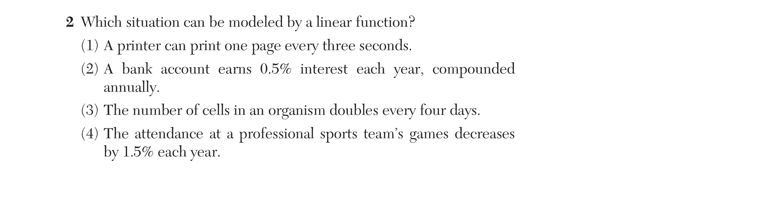 Original screenshot of question 2