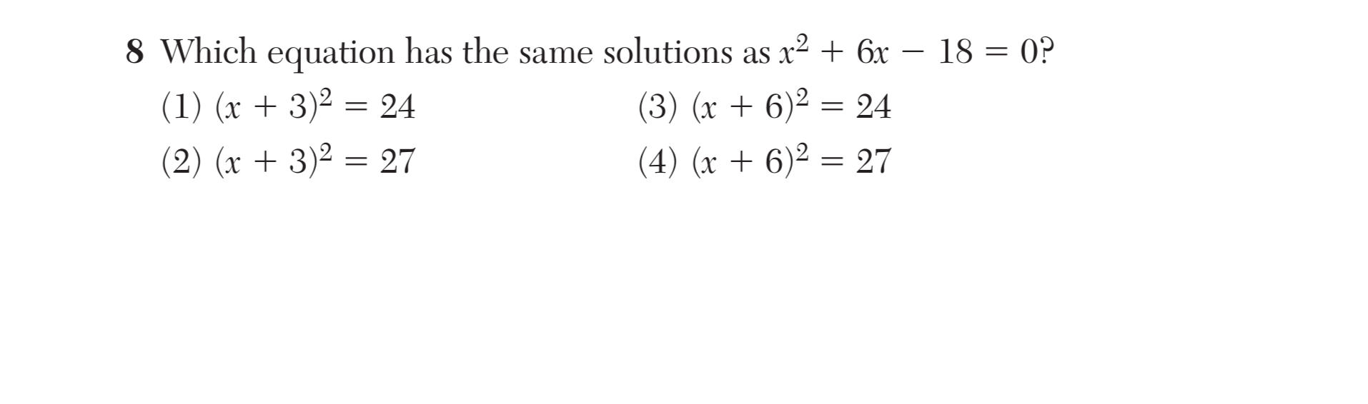 Original screenshot of question 8