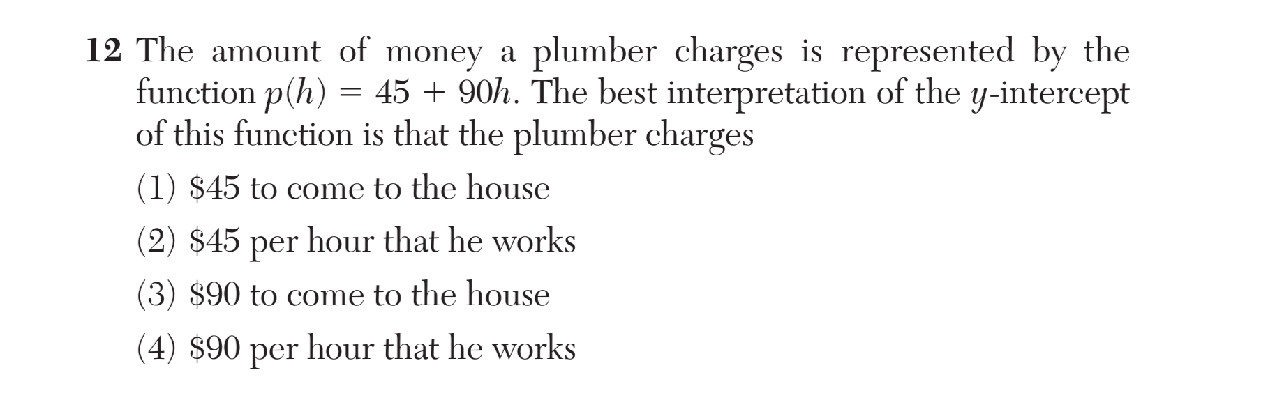 Original screenshot of question 12