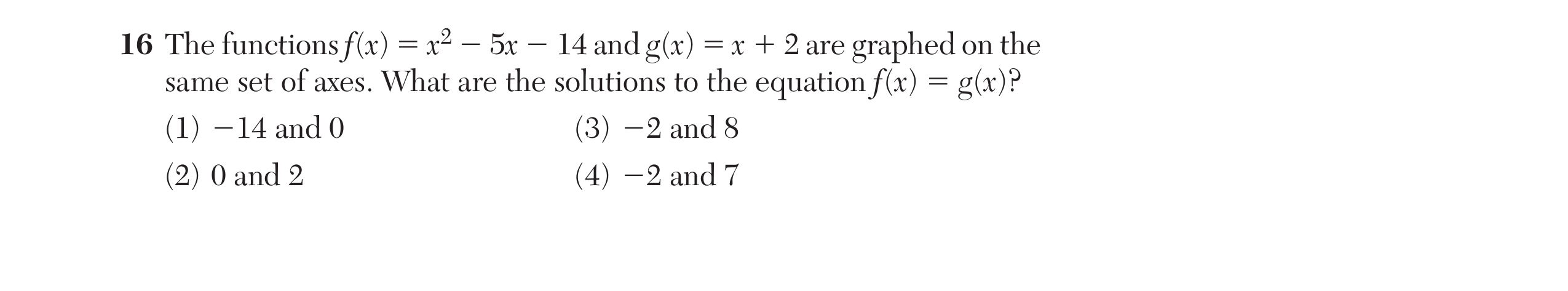 Original screenshot of question 16