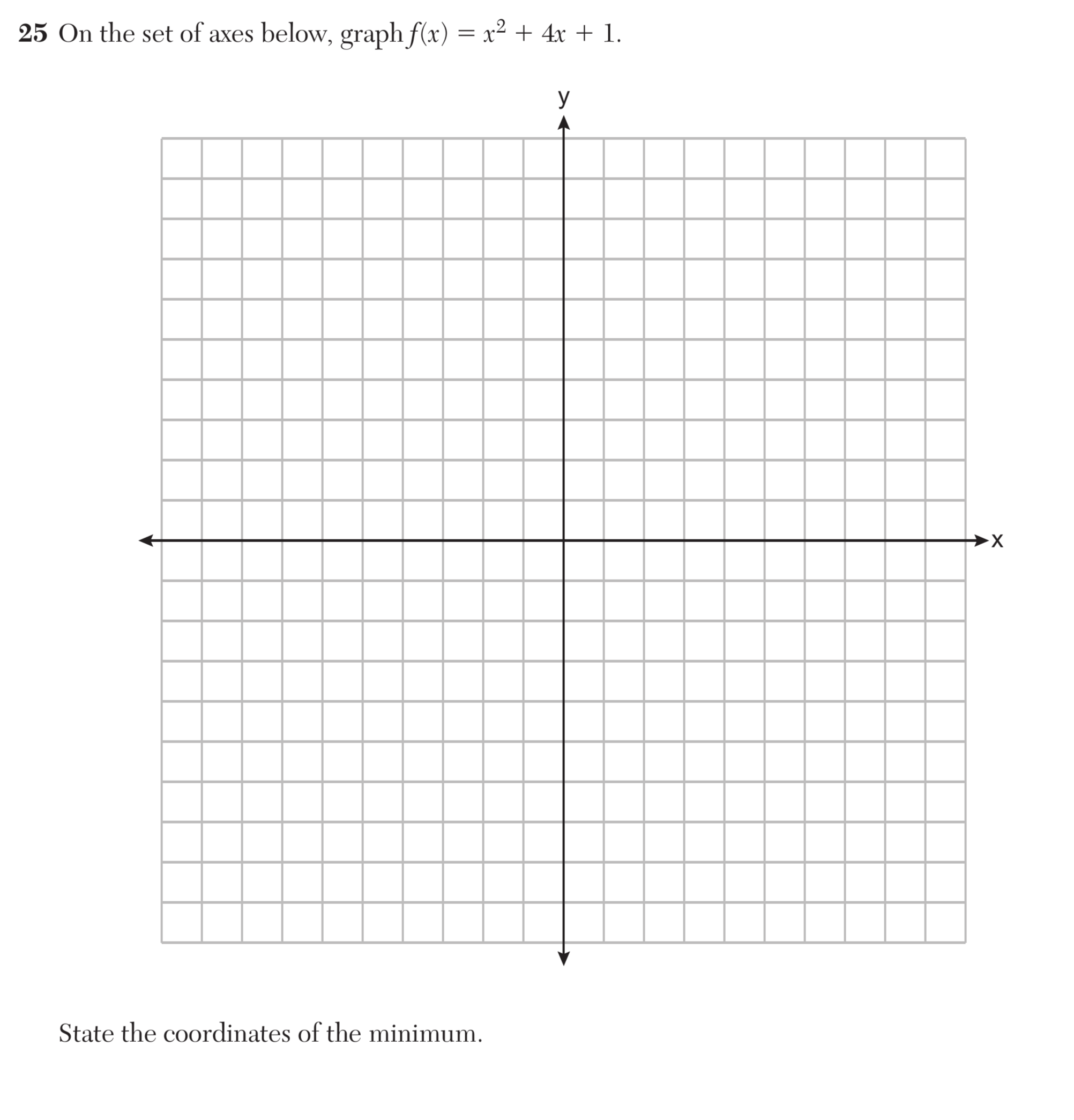 Original screenshot of question 25