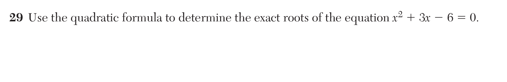 Original screenshot of question 29