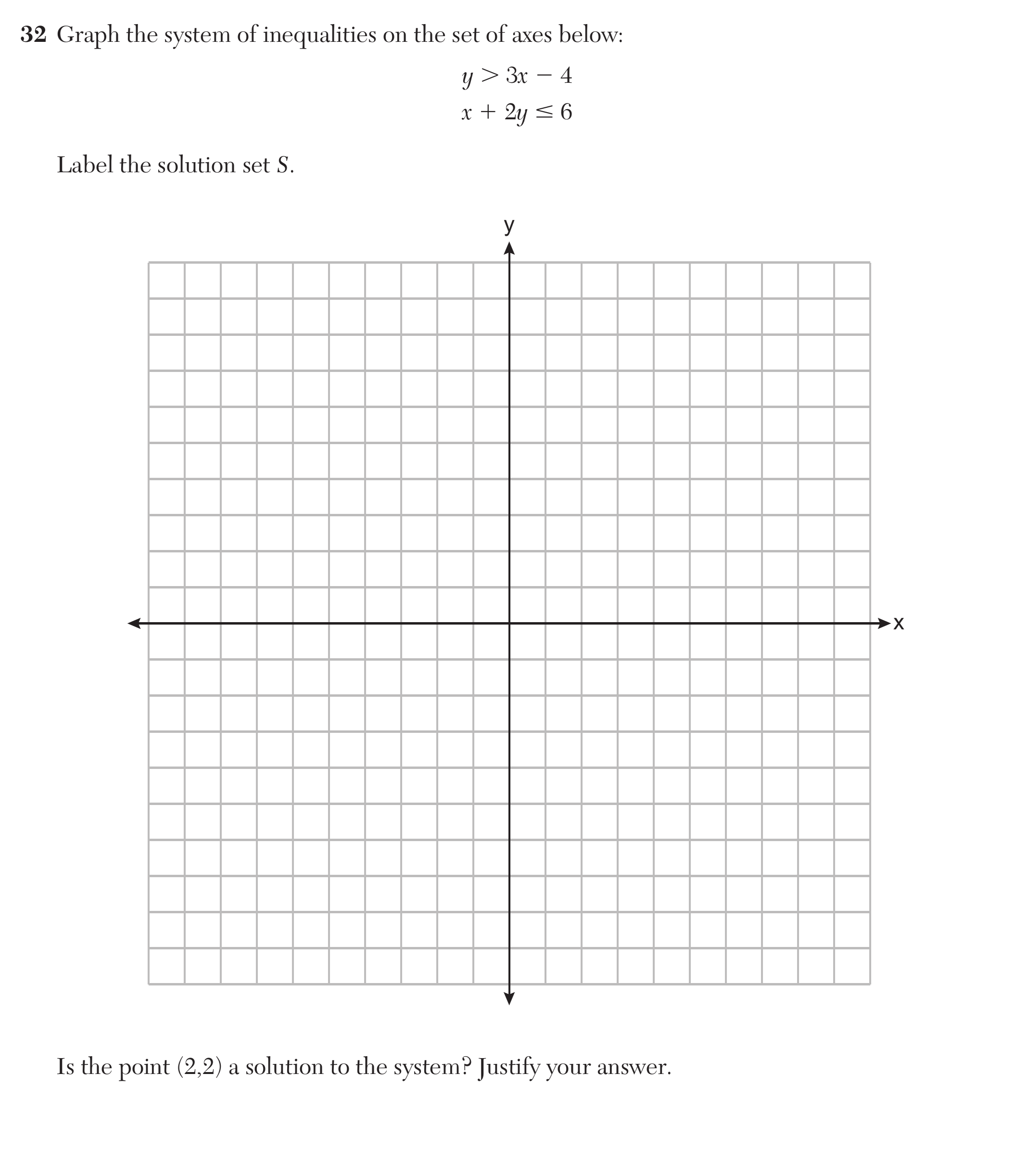 Original screenshot of question 32