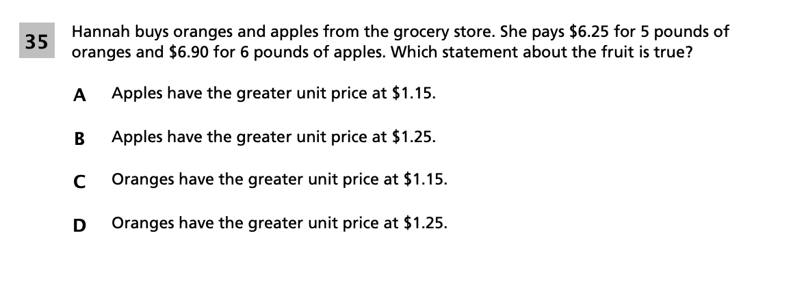 Original screenshot of question 35