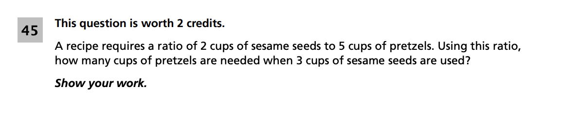 Original screenshot of question 45