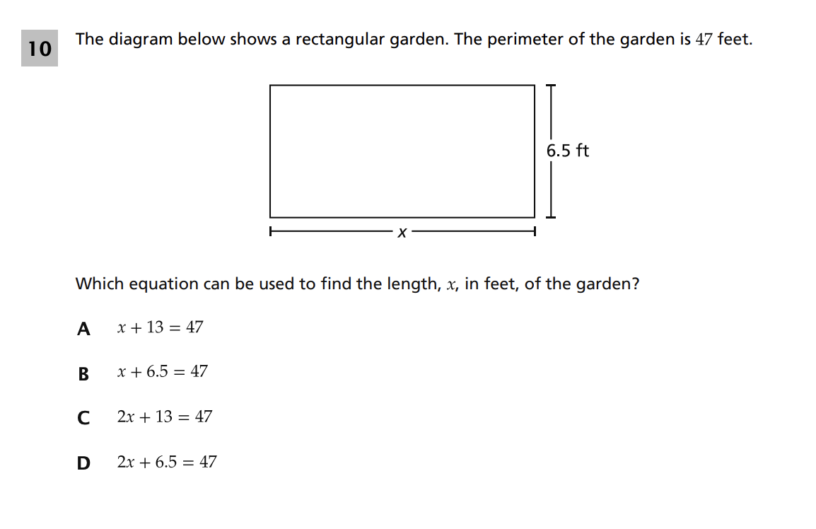 Original screenshot of question 10