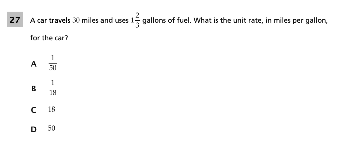 Original screenshot of question 27