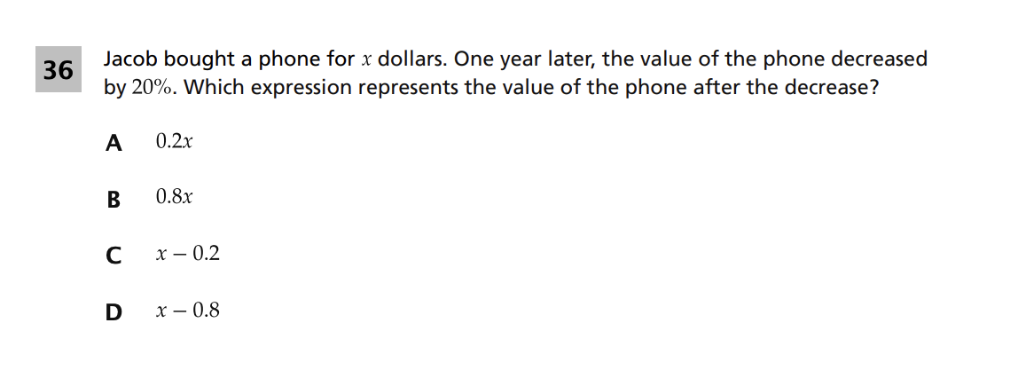 Original screenshot of question 36