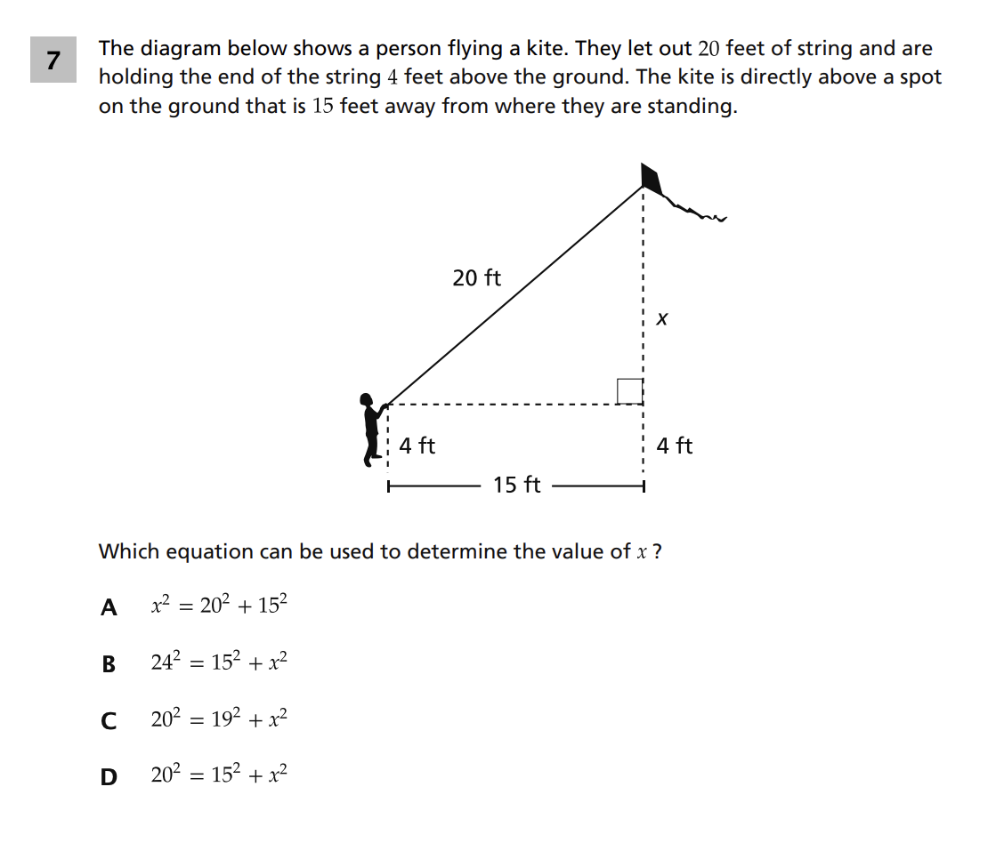 Original screenshot of question 7