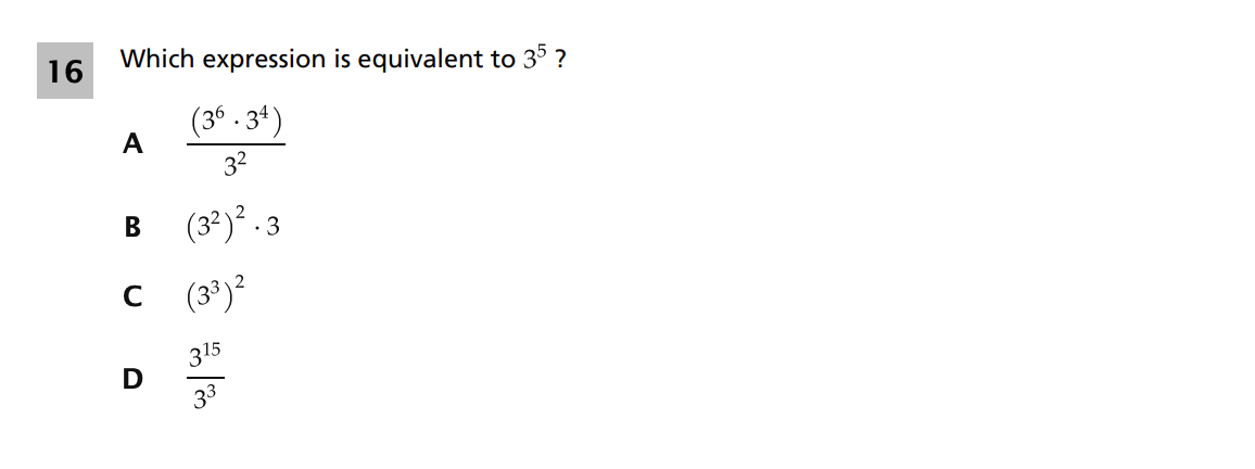 Original screenshot of question 16