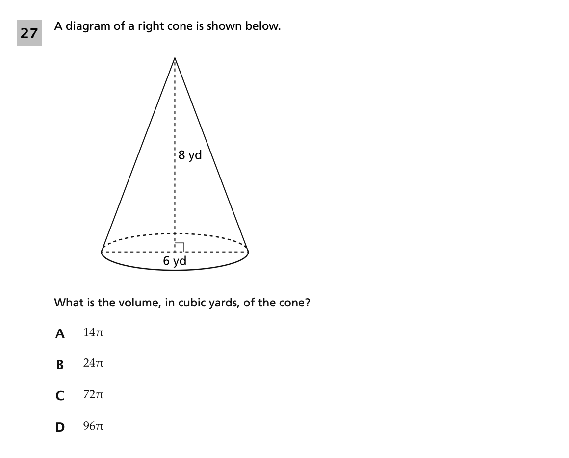 Original screenshot of question 27