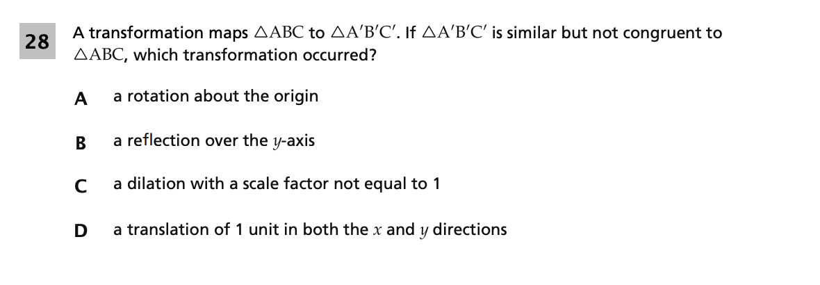 Original screenshot of question 28