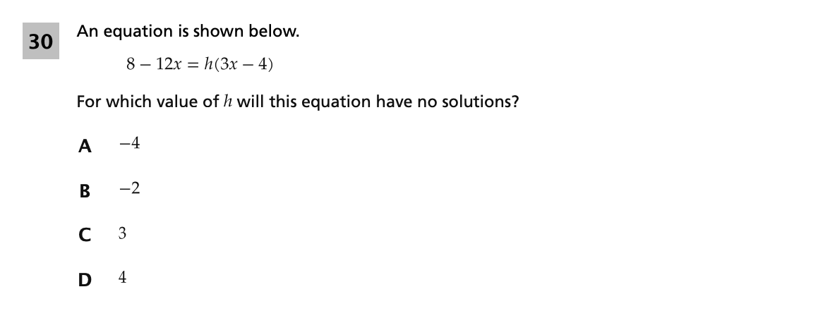 Original screenshot of question 30