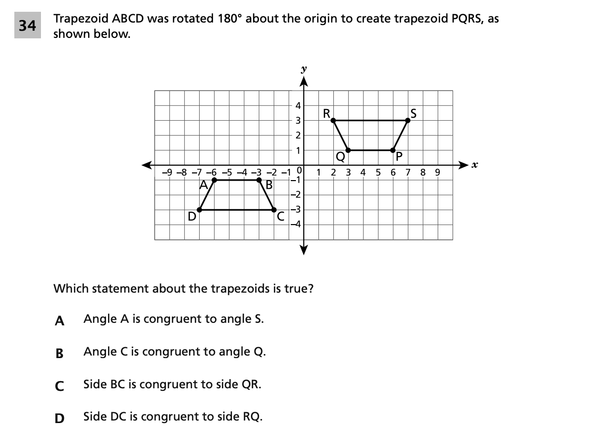 Original screenshot of question 34