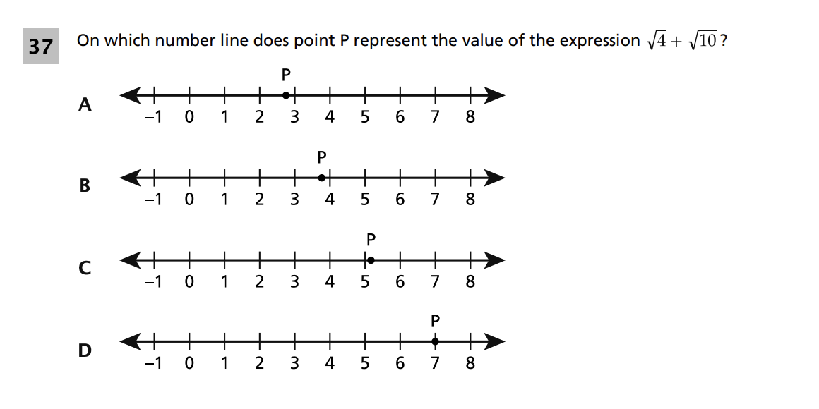 Original screenshot of question 37