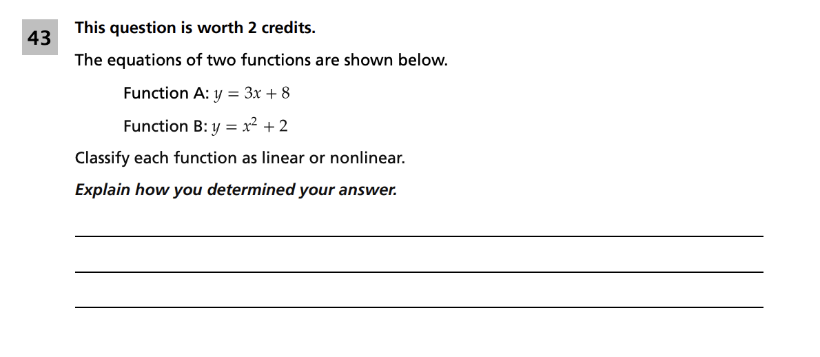 Original screenshot of question 43