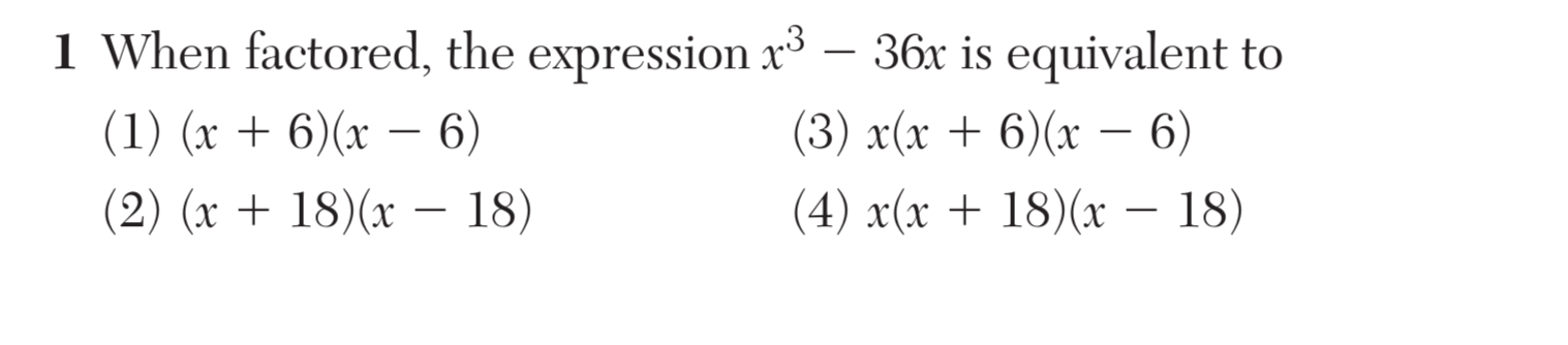 Original screenshot of question 1