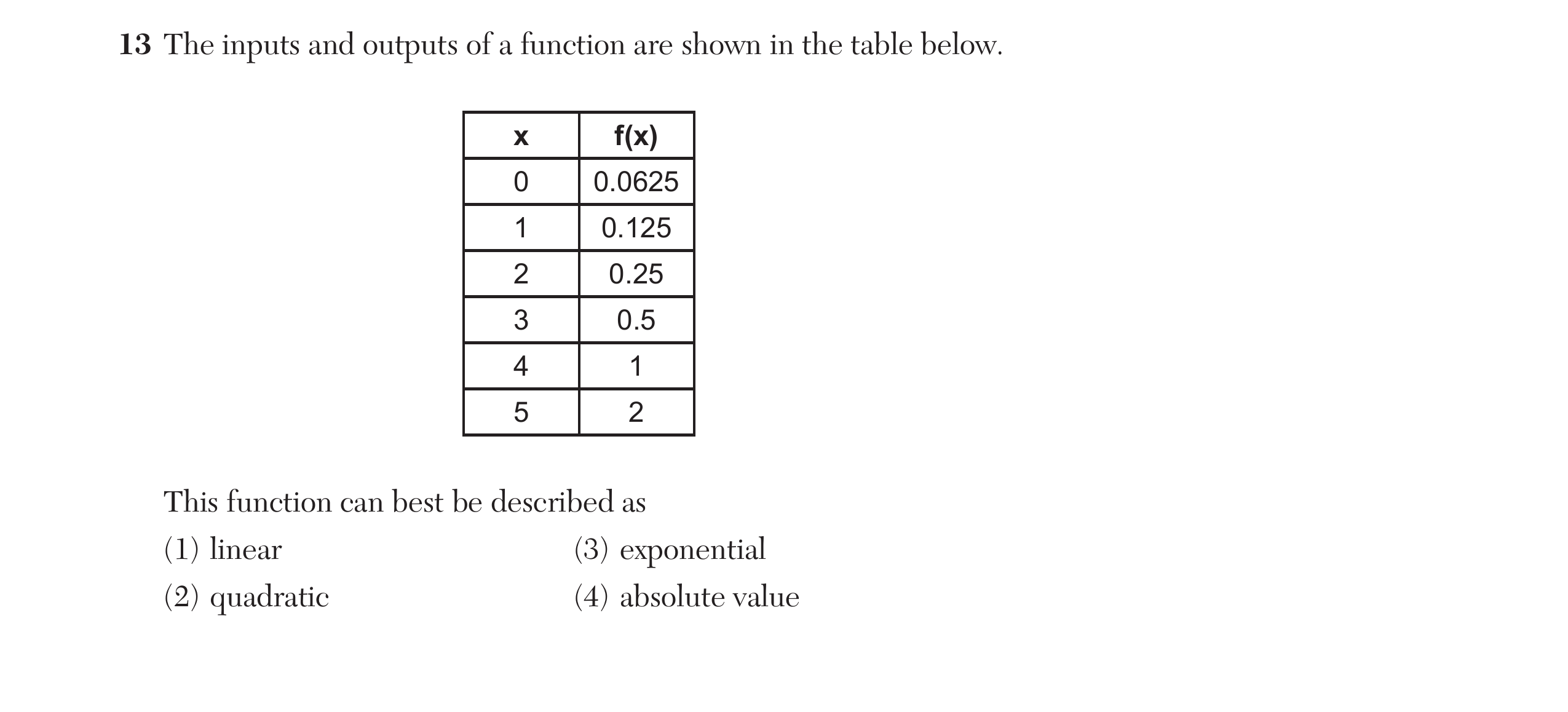 Original screenshot of question 13