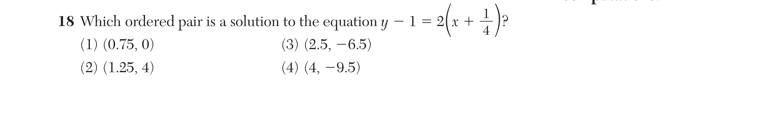 Original screenshot of question 18