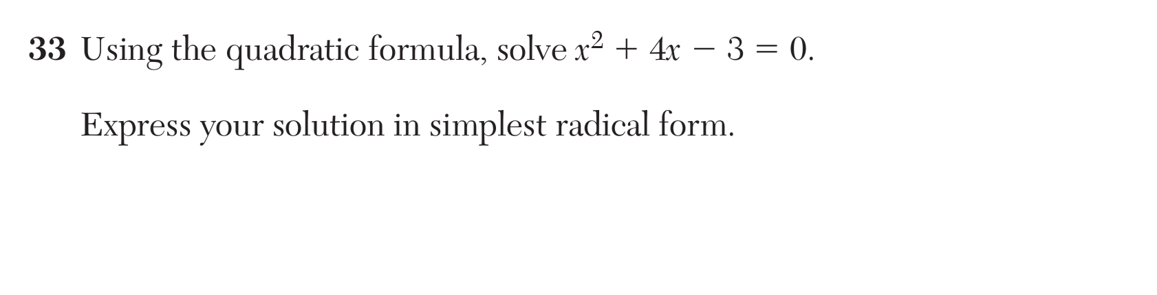 Original screenshot of question 33