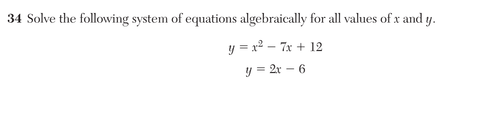 Original screenshot of question 34